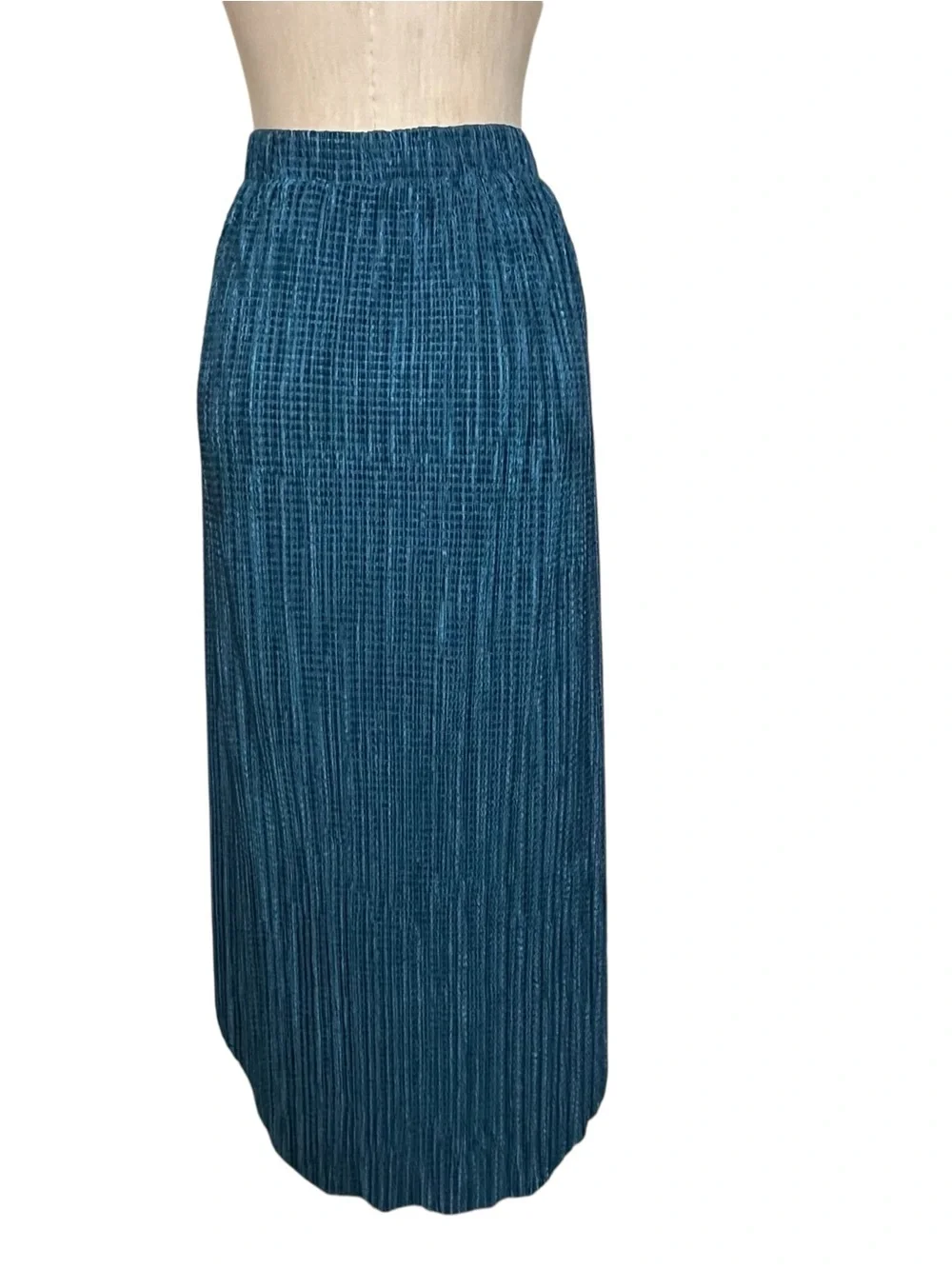 Anthropologie Sabina Musayev Odelle Textured Shimmer Skirt Pull On Blue Large